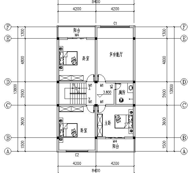 你看到后一定會很驚訝，這是開間僅為8.4米的三層別墅