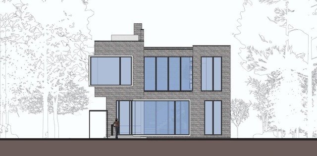 農村現代別墅，屋頂帶蓄水池，簡約時尚，