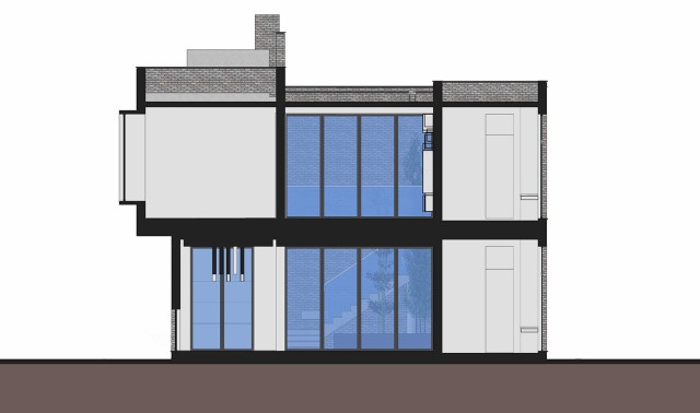 農村現代別墅，屋頂帶蓄水池，簡約時尚，