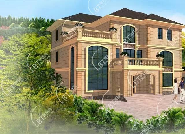 擇一城終老，選一處養老！農村三層奢華自建別墅設計圖紙！