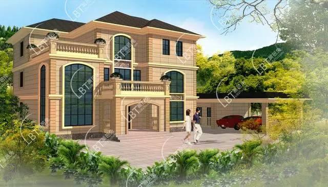 擇一城終老，選一處養老！農村三層奢華自建別墅設計圖紙！