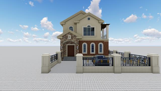 農村精品別墅，8X16M，解決建筑過長問題！