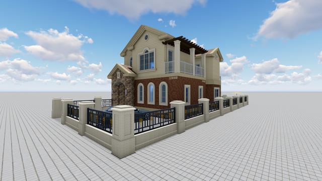 農村精品別墅，8X16M，解決建筑過長問題！