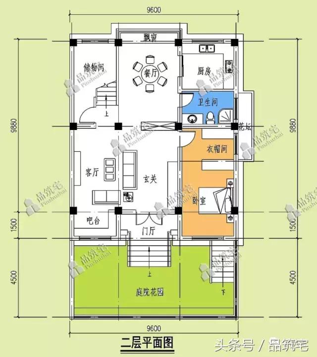10×14米四層農村別墅，帶魚池帶屋頂泳池！農村土豪多啊！