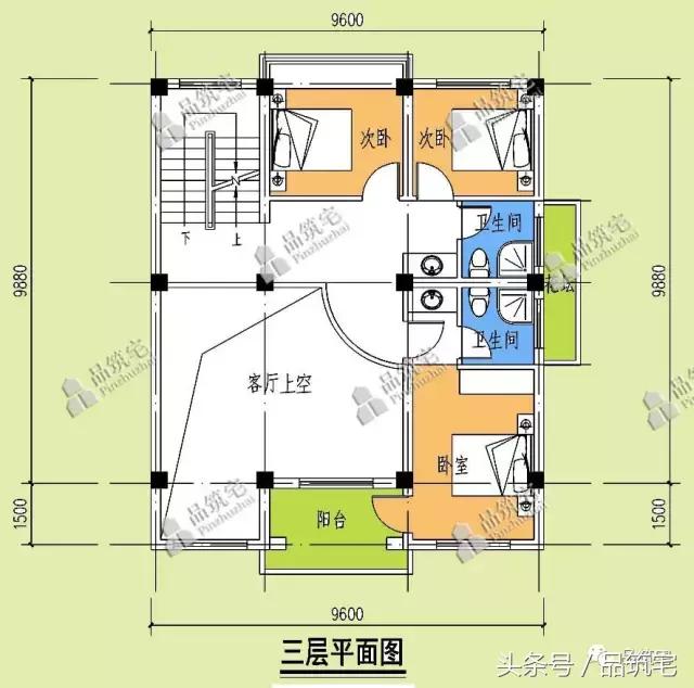 10×14米四層農村別墅，帶魚池帶屋頂泳池！農村土豪多啊！
