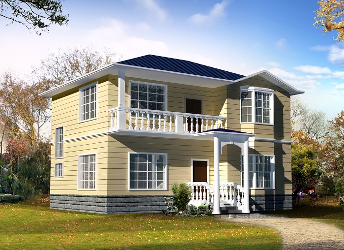 12x11.6農村二層別墅，25 萬差不多可以搞定主體！