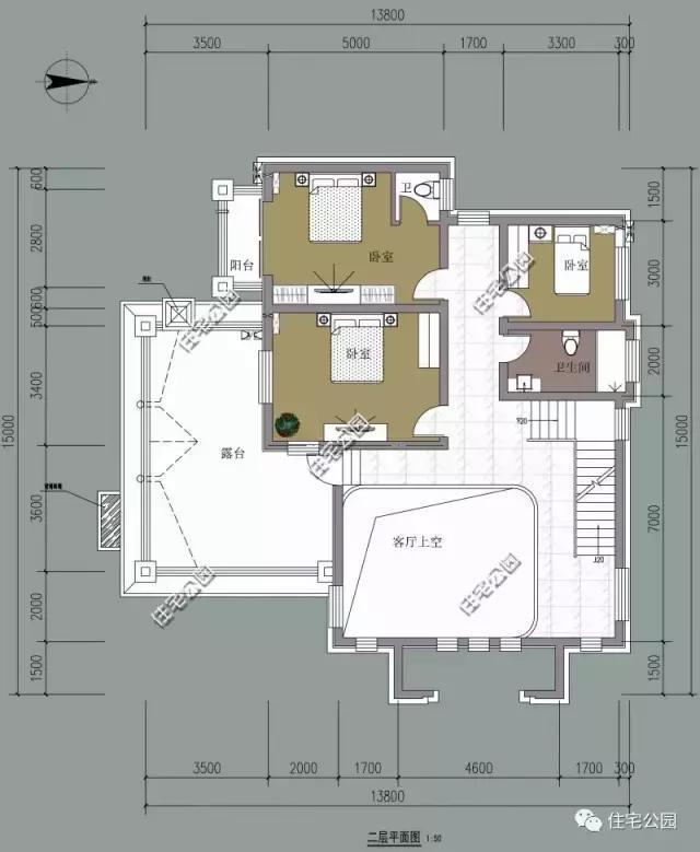 農(nóng)村自建3層別墅13X15米，獨(dú)立廚房、帶柴火房！