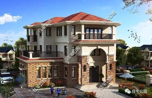 農(nóng)村自建3層別墅13X15米，獨(dú)立廚房、帶柴火房！