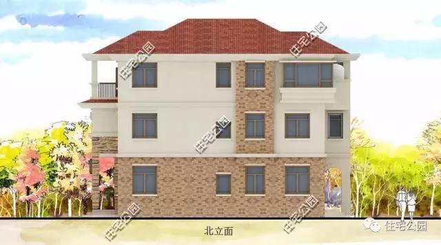 農(nóng)村自建3層別墅13X15米，獨(dú)立廚房、帶柴火房！