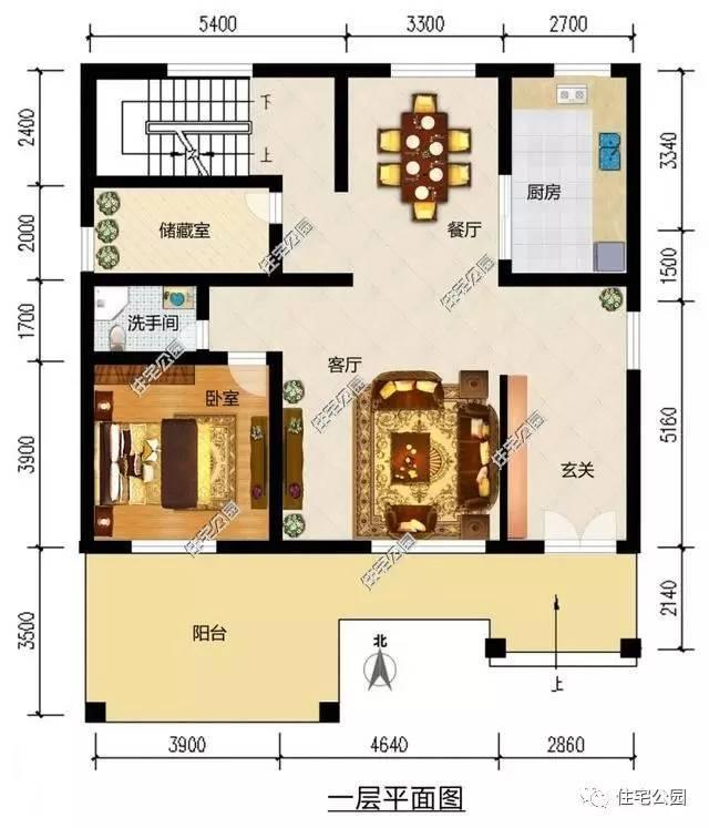 11X13米農村自建別墅，紅磚這樣用，經濟又漂亮！