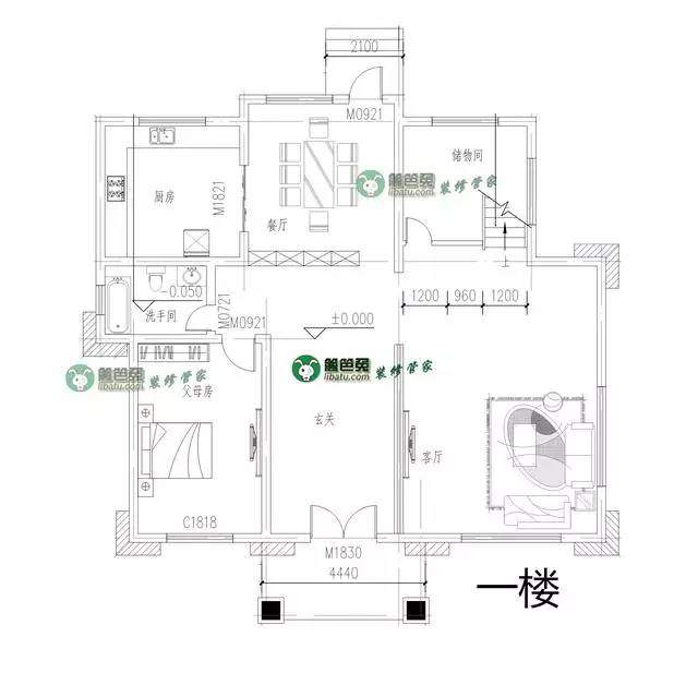 土豪自建三層別墅 8個(gè)臥室的新農(nóng)村自建房附全套施工圖紙！