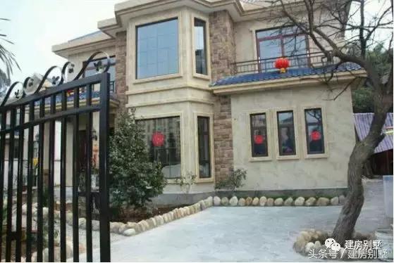 曬曬農村自建的二層小洋樓，比效果圖還好看，附戶型平面圖