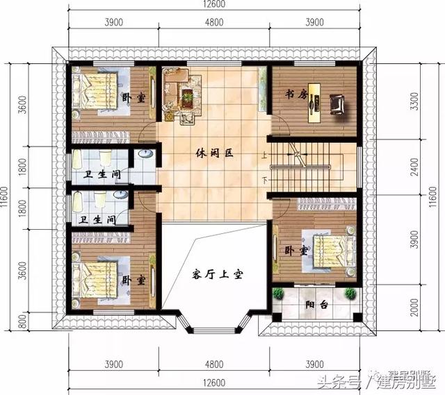 曬曬農村自建的二層小洋樓，比效果圖還好看，附戶型平面圖