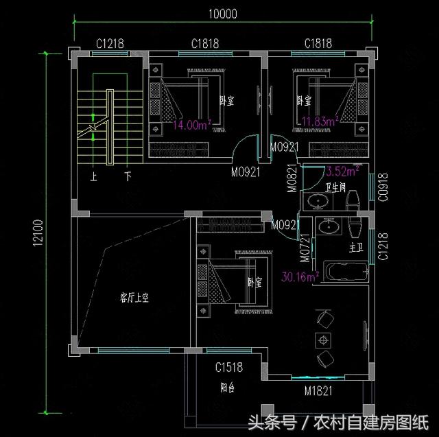 5款開間10米內(nèi)的三層樓房設(shè)計方案，造價不高還有面子