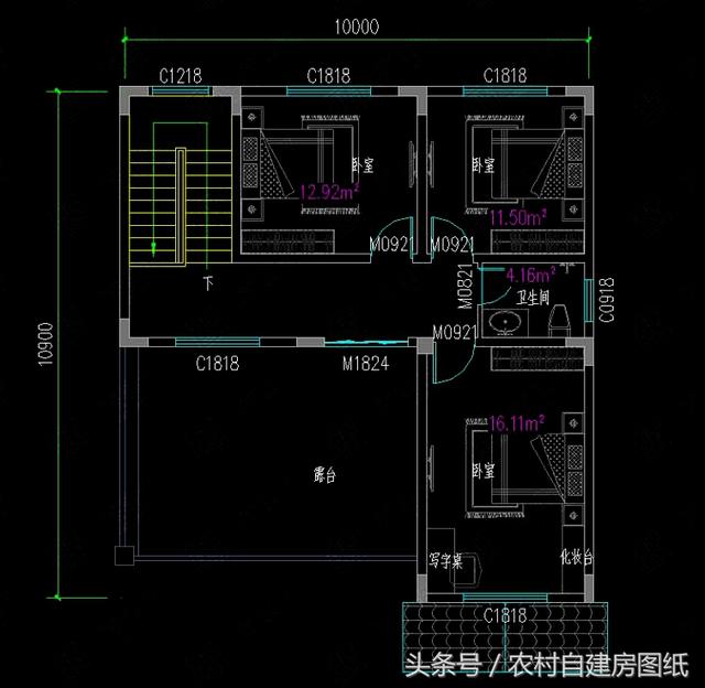 5款開間10米內(nèi)的三層樓房設(shè)計方案，造價不高還有面子