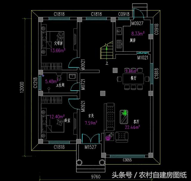 5款開間10米內(nèi)的三層樓房設(shè)計方案，造價不高還有面子