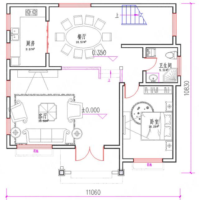 11×11三層農村小樓房設計圖，30萬建主體？