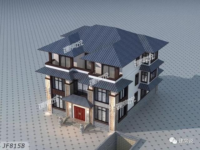 5套新中式房屋設計方案圖，經典耐看，比歐美風格更高端