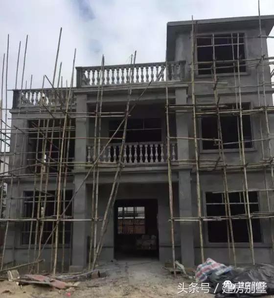 農(nóng)村自建房外裝選用真石漆，既省事又省錢，曬曬建房過程