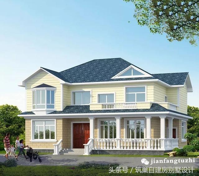 2款35萬左右二層農村自建房設計圖，第二款帶完工圖