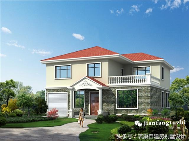 2款35萬左右二層農村自建房設計圖，第二款帶完工圖