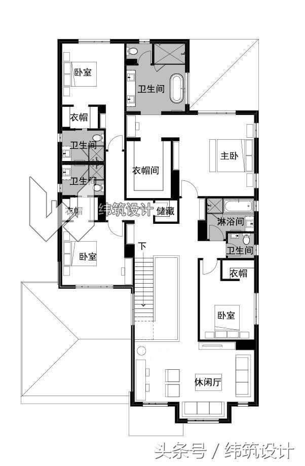 現代風格兩層自建房設計圖，坡頂、平頂兩種戶型選擇