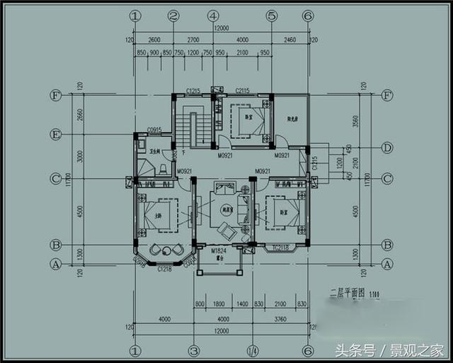130平方歐式實用農村二層別墅設計圖+外觀圖！