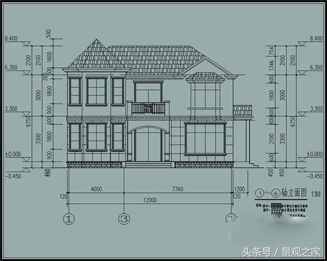 130平方歐式實用農村二層別墅設計圖+外觀圖！