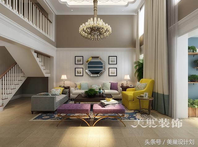 駐馬店380平美式別墅裝修案例 這樣的效果是在拉仇恨么！