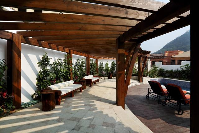 裝修實景〡384㎡美式獨棟別墅，前后庭院，靠山而居！