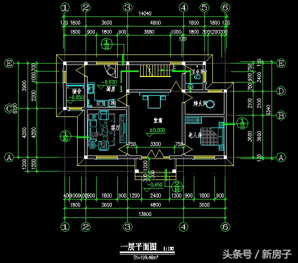 三層13.8×8.10農村自建房！