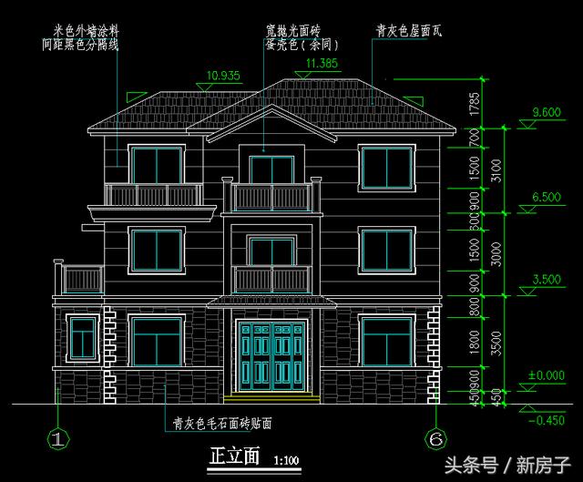 三層13.8×8.10農村自建房！