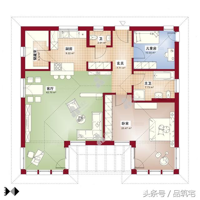 5套一層自建平房戶型圖，有20萬就能隨便挑著建