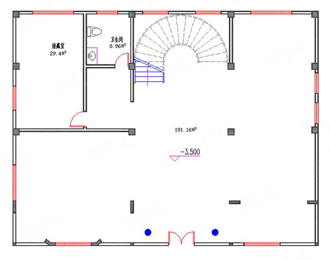 復式三層19×14帶地下室豪宅設計圖，有錢人就建這樣的別墅