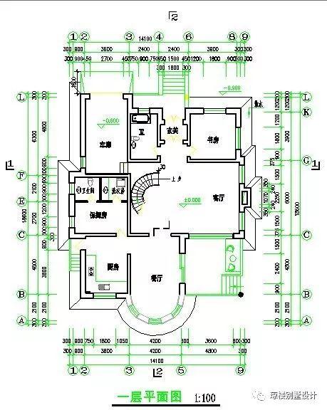 二層美式帶煙筒造型漂亮的別墅戶型方案，喜歡的才是最好的