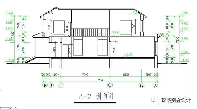 二層美式帶煙筒造型漂亮的別墅戶型方案，喜歡的才是最好的