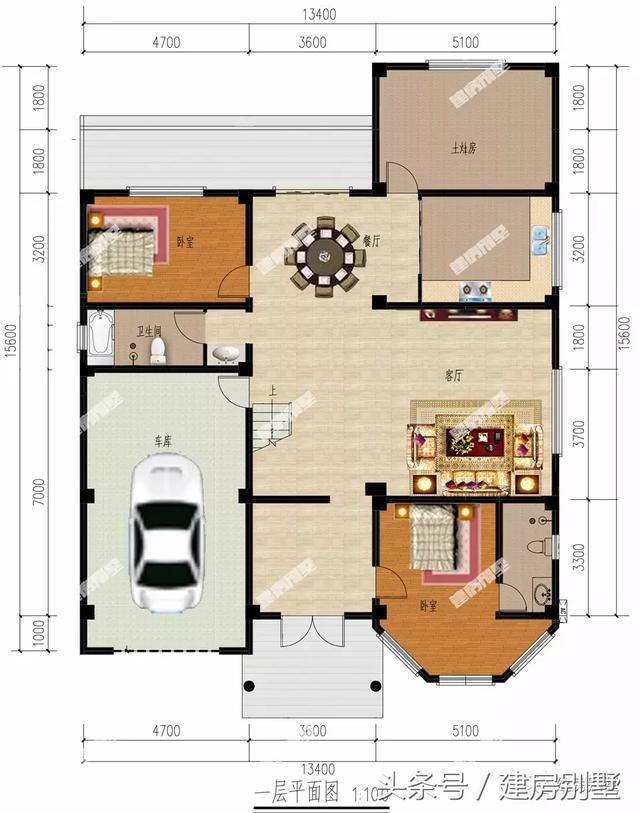3棟好評率高的二層自建房戶型圖，20萬左右可以建