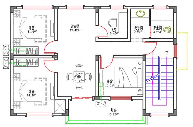 簡(jiǎn)單易施工90㎡平屋頂農(nóng)村二層樓房設(shè)計(jì)，造價(jià)超低