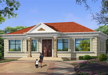 農村蓋平房設計大全圖，鄉下建房一層戶型圖及效果圖