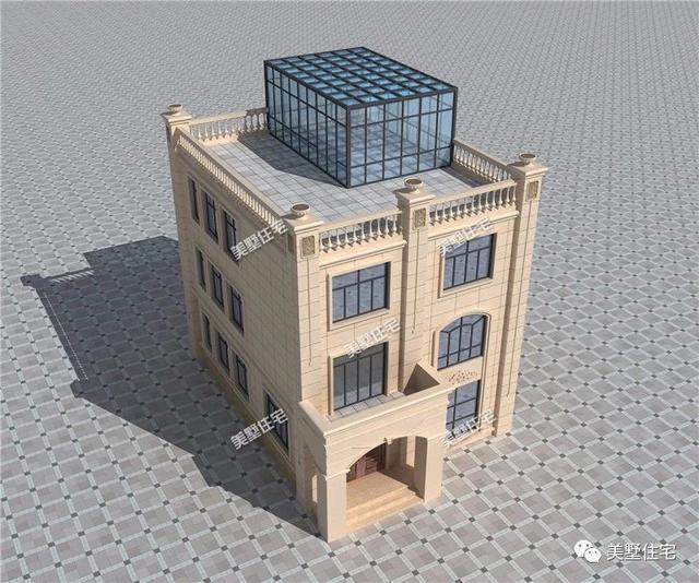 2款占地100平內現代平頂三層別墅圖，給設計師99分