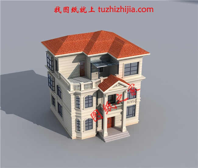 農村二層半房子設計圖 ，占地110平米，一套很有藝術感的一套房子