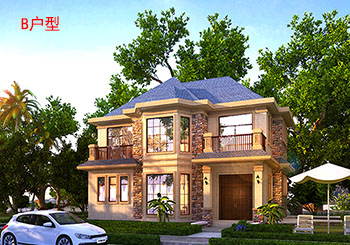 110平左右農村復式二層小樓設計圖，外觀非常受歡迎