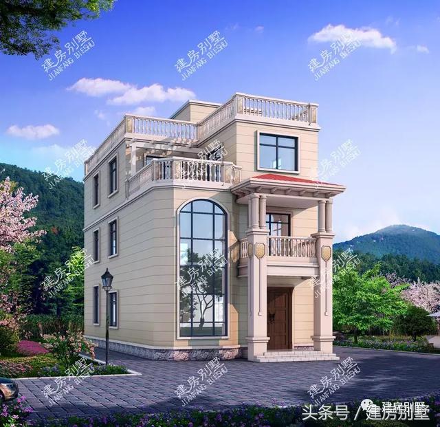 10款比較流行的農(nóng)村住宅效果圖，一二三層都有