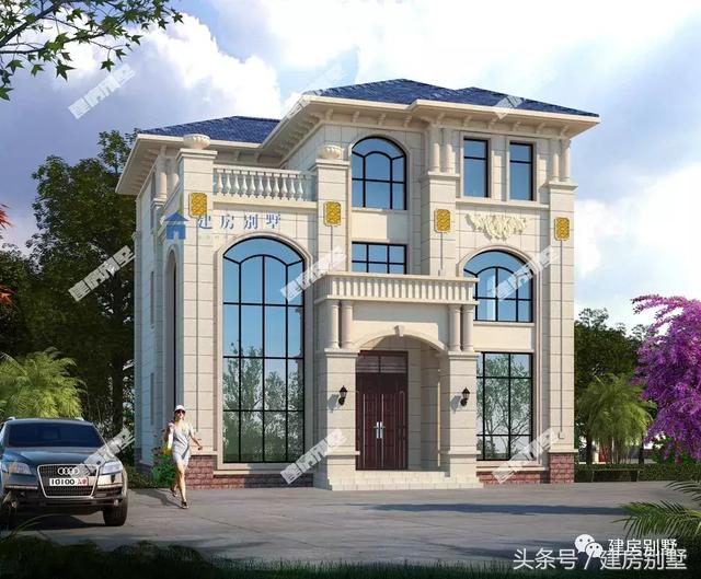 10款比較流行的農(nóng)村住宅效果圖，一二三層都有