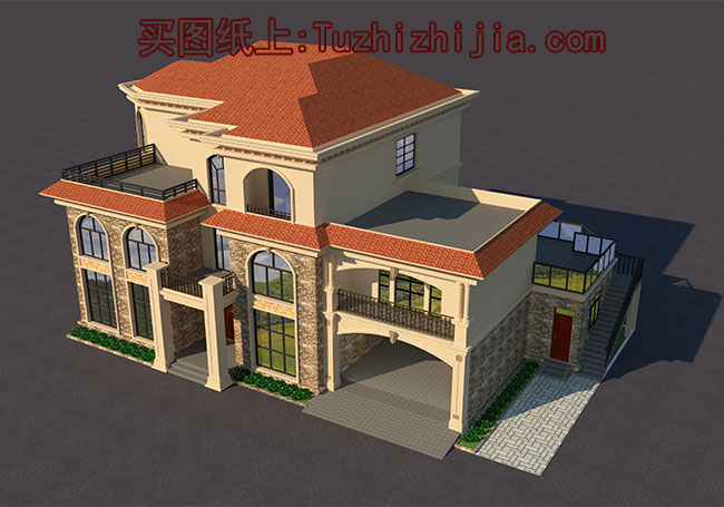 300平大戶型豪華三層別墅設計圖,帶總統套房