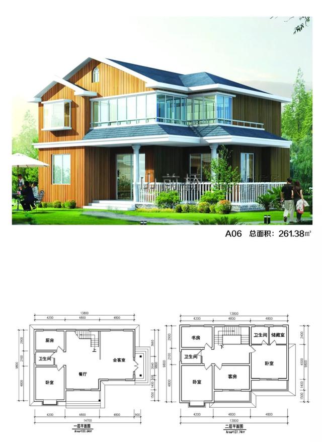 6套輕鋼別墅效果圖及戶型圖，輕鋼別墅優(yōu)點(diǎn)多多