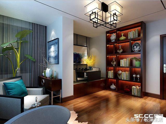 青島270平別墅裝修，知性人文的現代中式風格！