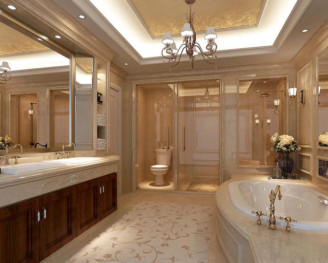 一進屋被旋轉樓梯吸引了，鄭州330平別墅真是太美啦！