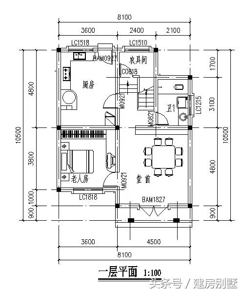 經典民房中的別墅，適用于農村的三層簡約別墅！