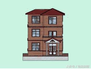 經典民房中的別墅，適用于農村的三層簡約別墅！